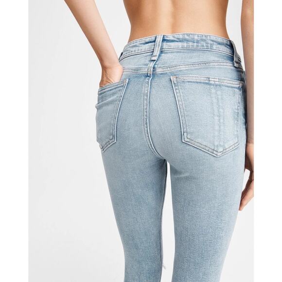 Rag & Bone Nina High Rise Ankle Skinny in Wells with Holes Size 26 - Picture 4 of 13
